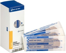 First Aid Only, Inc FAE3001 Fabric Bandages, 1-Inch x 3-Inch , 25/Box - £11.93 GBP