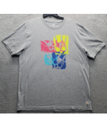 Psycho Bunny by Robert Godley T Shirt Men XL Gray Skull Graphic Cotton C... - $29.41
