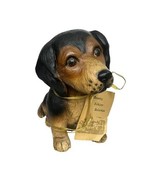 Vtg Dachshund Puppy Black Tan Country Folklore Collection Statue Figurin... - $527.36 MXN