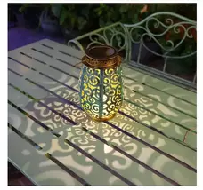 Solar Lantern - Outdoor Hanging Light w LED Hummingbird, Waterproof Gard... - $35.99