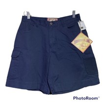 Caribbean Joe Womens Blue Cotton Shorts Size 10 New - £9.91 GBP