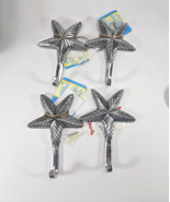 Starfish Towel Hooks Set of 4 Nautical Beach Pool Wall Mount Rustic Coas... - $376.79 MXN