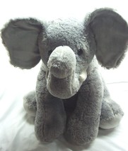 Large Jumbo Soft Gray Elephant 24&quot; Plush Stuffed Animal Toy Aurora - £31.29 GBP