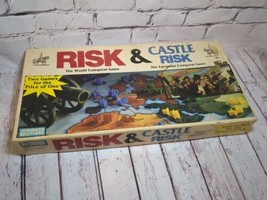 Risk and Castle Risk Board Game 1990 Parker Brothers 2 In 1 Vintage Complete - £15.86 GBP