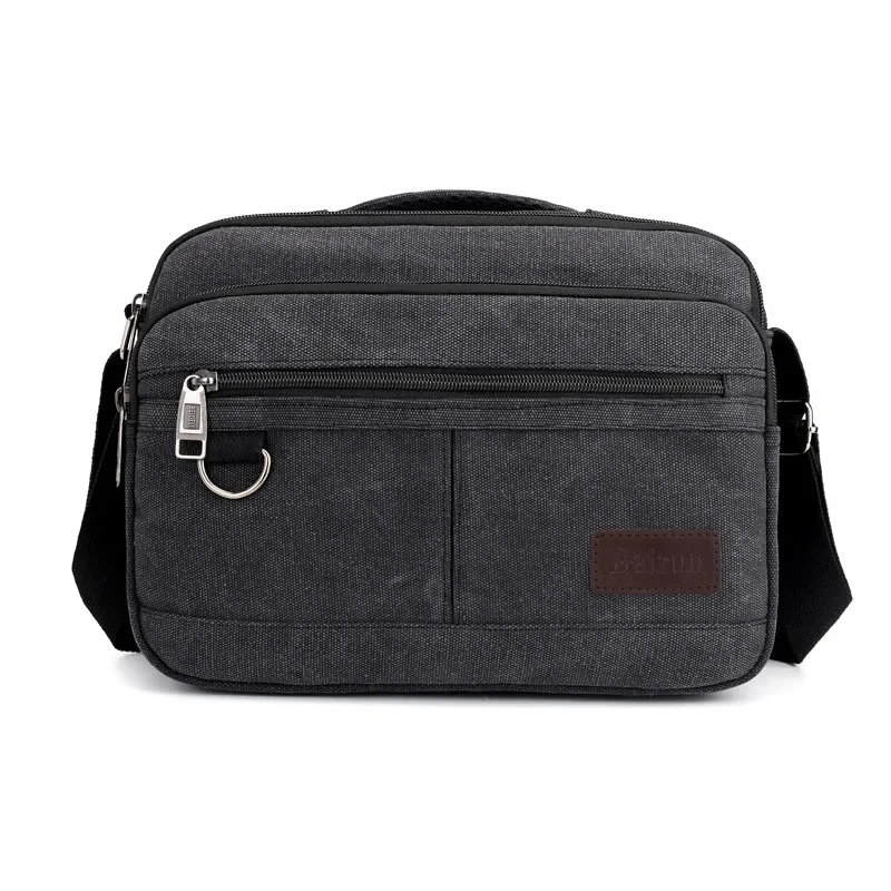 Retro Canvas Bag Man&#39;s Handbag Over His Shoulder Light Outdoor Travel Sh... - £40.42 GBP