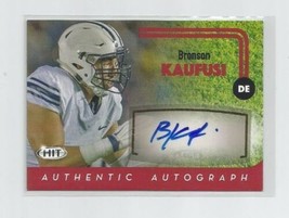 Bronson Kaufusi (Green Bay) 2016 Sage Hit Certified Autographed Card #A39 - £7.43 GBP