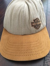 Harley Davidson snapback Hat Cap Vintage USA RKS Products tan beige color rare - £22.42 GBP