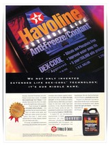 Havoline Extended Life Anti-Freeze Texaco Vintage 1999 Petroliana Magazine Ad - £7.62 GBP