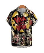 Hot Rod vs bike Viva Las Vegas Rockabilly Pin-up UFO Aliens shirt for men - $39.70 CAD