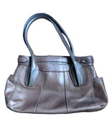 Vtg St John&#39;s Bay Y2K Leather Shoulder Bag Handbag Purse Hobo Brown Zipper - $21.76