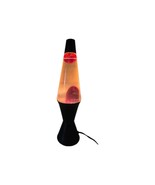 Lava Lite Lamp Vintage RARE 1990s Yellow Light &amp; Midnight Red Lava  16” ... - $2,322.97 MXN