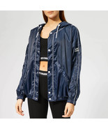 IVY PARK Women Baseball Pinstripe Running Bomber Lightweight Jacket Navy... - £57.27 GBP