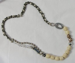 Ann Taylor Loft Eclectic Single Strand Necklace Baubles and Beads - £10.35 GBP