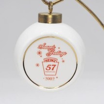 Heinz Ketchup Pickles Christmas Holiday Porcelain Ornament 2002 - £31.61 GBP