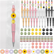 Colarr 24 Sets Plastic Beadable Pens DIY Pens Making Kit Assorted Bead Pens Wood - £21.05 GBP