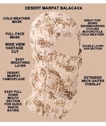 ECWS DESERT MARPAT LIGHTWEIGHT COLD WEATHER BALACLAVA GAITER HOOD FULL F... - $16.82