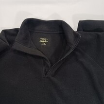 Cabela's Women's Black 1/4 Zip Long Sleeve Pullover Fleece Sweatshirt Size L Reg image 4