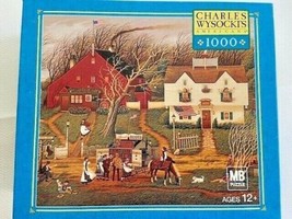 Charles Wysocki 1000 Piece Jigsaw Puzzle Game Fireside Companions Horse Farm - £30.04 GBP