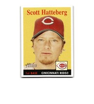 2007 Topps Heritage Baseball #12 Scott Hatteberg Cincinnati Reds - £1.57 GBP
