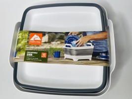 Camping Kitchen Sink Portable Collapsible Basin Ozark Trail Plastic Sili... - £11.88 GBP
