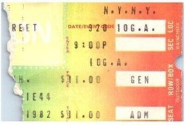 Giallo Uomo Concerto Ticket Stub Settembre 20 1982 New York Città - £36.37 GBP
