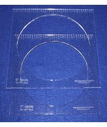 2 Piece Inside Circle Set 7&quot; &amp; 8&quot; W/rulers ~1/4&quot; Thick - Long Arm- For 1... - $47.44