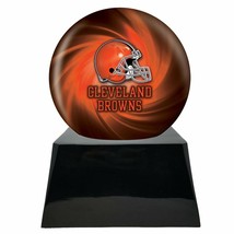 Large/Adult 200 Cubic Inch Cleveland Browns Metal Ball on Cremation Urn Base - £406.72 GBP