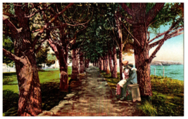 No. 1476 Happy Moments at Lovers Lane Mitchell Postcard - £21.91 GBP