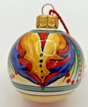 Vintage Deruta Ceramiche Italian Pottery Christmas Ornament U255 - £55.94 GBP