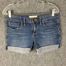 Bullhead Shorts Women&#39;s Size 5 Denim Stretch Cotton Cropped Blue - $219.15 MXN