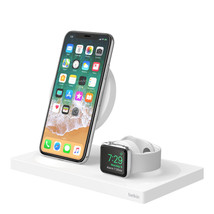 Belkin Boost UP Wireless Charging Dock Pad + Watch Charger White - $80.99