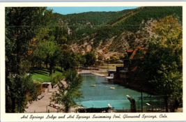 Hot Springs Lodge and Swimming Pool Glenwood Springs Colorado Postcard - £4.04 GBP