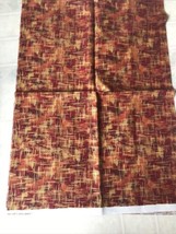 1/3 Yd Quilting Fabric Nature&#39;s Brilliance Red Gold Cross Hatch Robert Kaufman  - $15.04