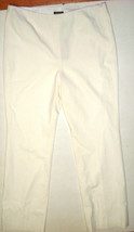 Womens Worth New York NWT $498 12 Pant Wool Lined Work Off White Office ... - £385.46 GBP