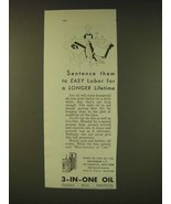 1931 3-in-one Oil Ad - Sentence them to easy labor for a longer lifetime - £14.78 GBP