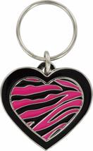 Hillman Group Heart with Zebra Print Key Chain - $8.63