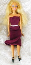 1999 Mattel Barbie 11 1/2&quot; doll Blond Hair Blue Eyes Knees Bend - Handmade Outft - £6.73 GBP