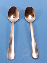 Ikea Dragon Set of 2 Small  5 O&#39; Clock Teaspoons Glossy Stainless Flatware - £4.88 GBP