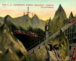 Vintage PPC Postcard The L.A. Thompson Scenic Railway Venice CA Californ... - £4.67 GBP