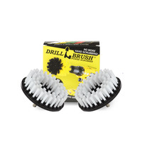 2pc Scrub Brush Upholstery Car Carpet Mat 5&quot; Round with Power Drill Atta... - $17.59
