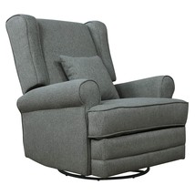 The Evolur Melbourne Upholstered Seating Wing Back Glider, And Easy To Clean. - £260.45 GBP
