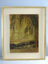 Vintage Estate Framed &amp; Signed Landscape Painting E155 - £116.85 GBP