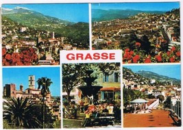 France Postcard Grasse Cote d&#39;Azur Multi View - £2.29 GBP