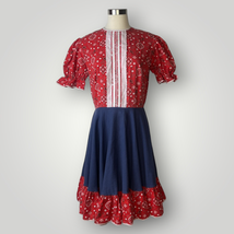 Vintage Kate Schorer Square Dance Rockabilly Dress 1980s Bandanna Print ... - £39.29 GBP
