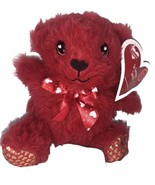 Valentines/Bday 6”H Chocolate Scented Teddy Bear Red Stuffed Animal Plus... - $15.72
