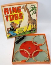 Vintage 1937 RING TOSS Game Set #4020 by Milton Bradley, fabulous old game! - £31.97 GBP