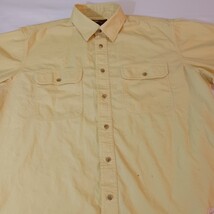 Bob Timberlake Build To Last Men's Yellow Cotton Short Sleeve Pockets Size Large image 9