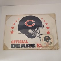 Vintage 1992 Official Bears Fan Placemats &amp; Coaster Set, Chicago Bears, NOS - £17.07 GBP