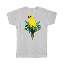 Yellow Parrot : Gift T-Shirt Tropical Bird Watcher Airbrush - £14.38 GBP
