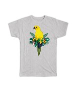 Yellow Parrot : Gift T-Shirt Tropical Bird Watcher Airbrush - €15,40 EUR
